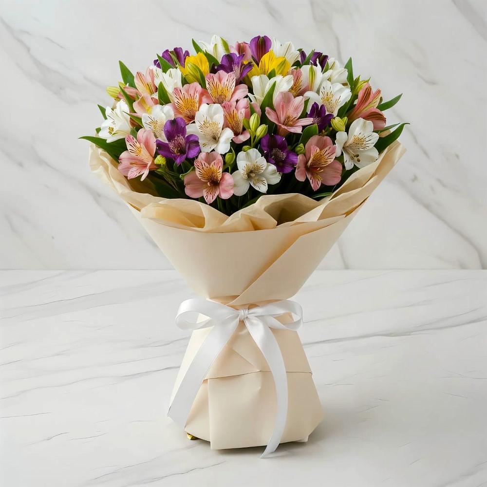 Букет цветов из: Альстромерии в Перевозе