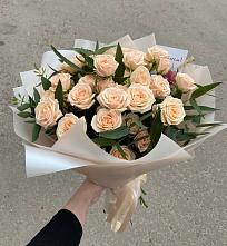 Букет Кремовые розы Латте в Перевозе