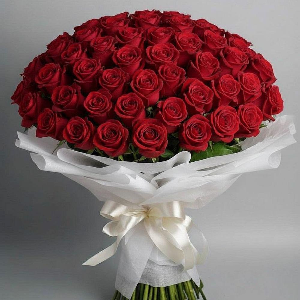 Букет 101 Красная роза Блэк Мэджик в Перевозе