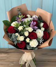 Букет цветов из:  Розы и Альстромерии в Перевозе