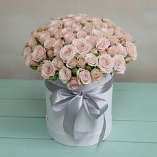 Цветочная композиция из Розы в шляпной коробке в Перевозе