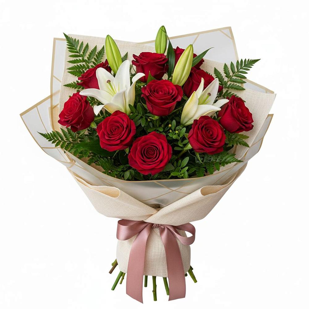 Букет цветов из: Лилии и Розы в Перевозе