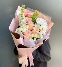 Букет цветов из:  Хризантемы и Розы в Перевозе