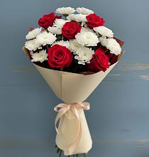 Букет цветов из:  Розы и Хризантемы в Перевозе