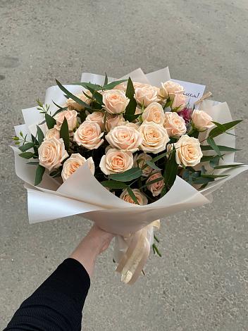 Букет Кремовые розы Латте в Перевозе