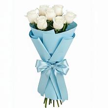 Букет 7 белых роз Проуд #REPLACE_PRED# Перевозе