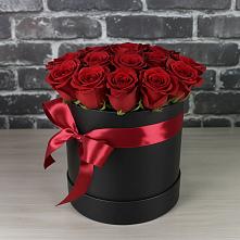 Цветочная композиция из Розы в шляпной коробке в Перевозе