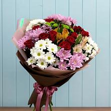 Букет цветов из:  Розы, Хризантемы и Альстромерии в Перевозе