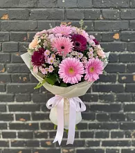 Букет цветов из:  Герберы и Хризантемы в Перевозе
