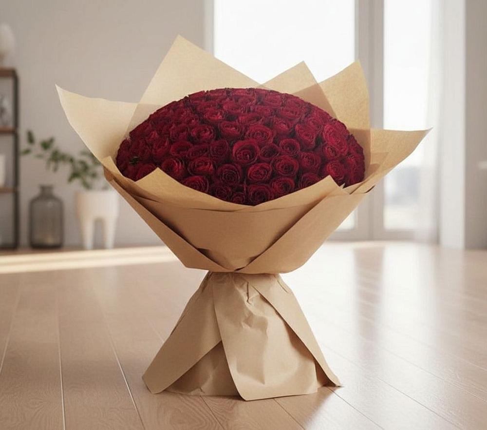 Букет 101 Красная роза в Перевозе