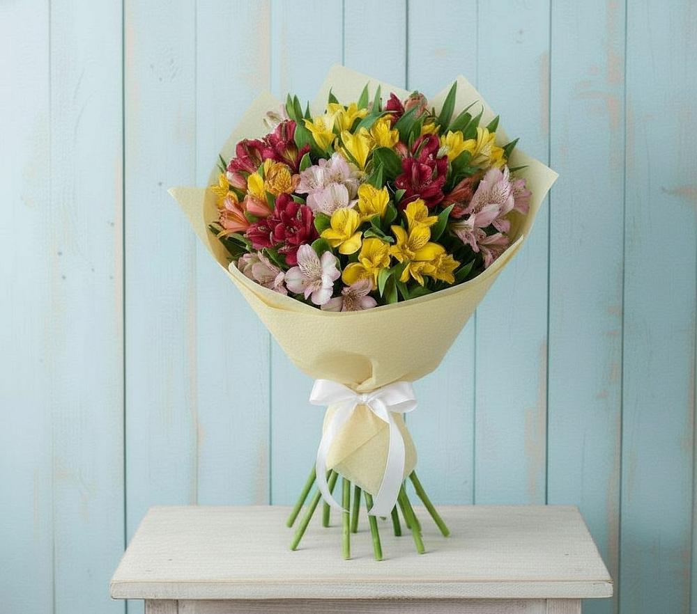 Букет цветов из: Альстромерии в Перевозе