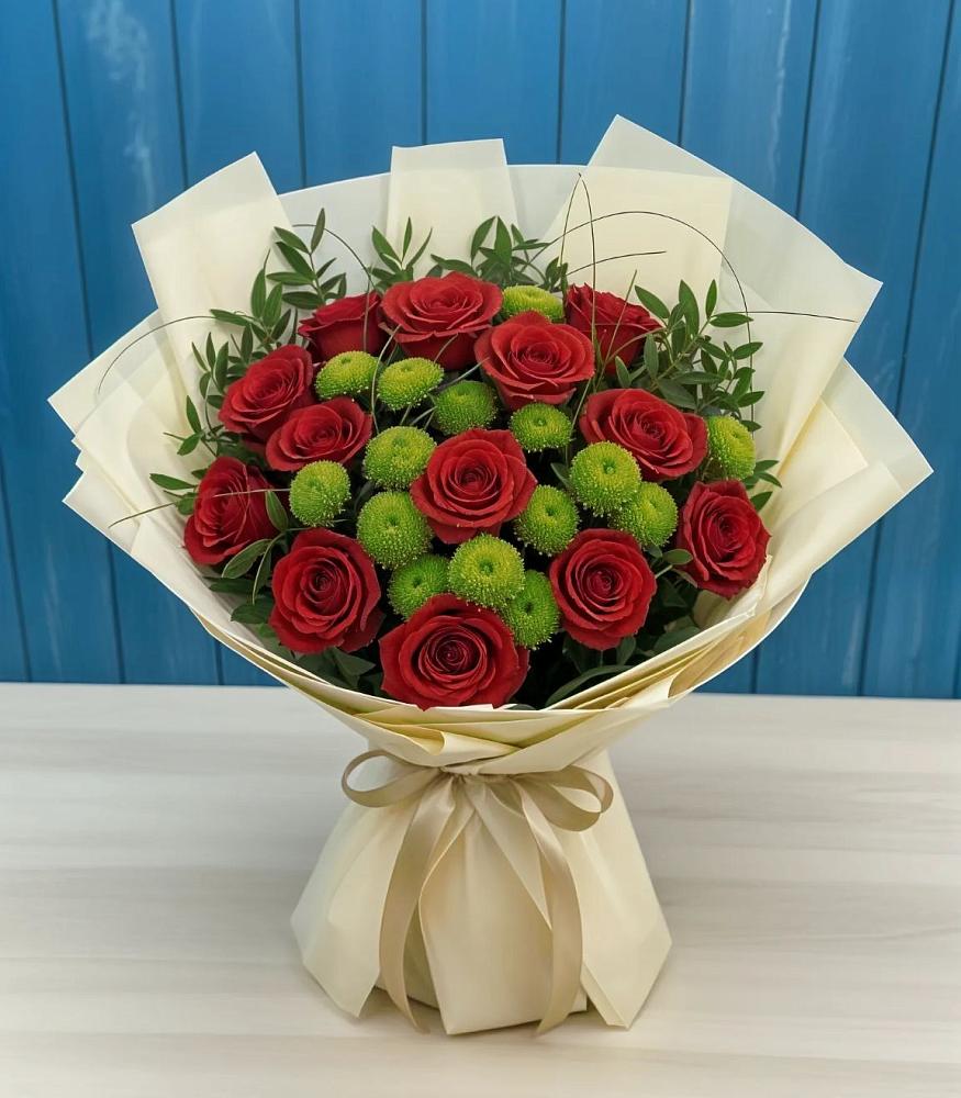 Букет цветов из: Розы и Хризантемы в Перевозе