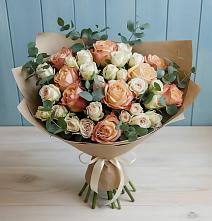 Букет цветов из:  Альстромерии и Розы в Перевозе