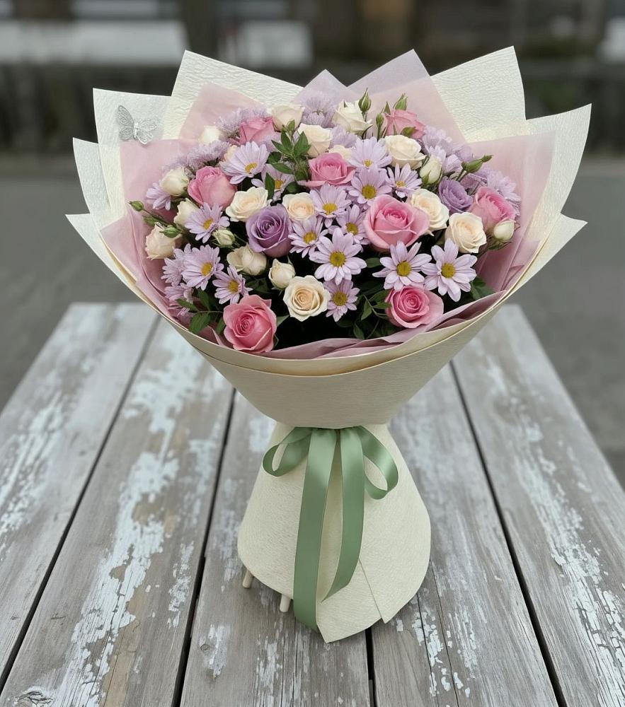 Букет цветов из: Розы и Хризантемы в Перевозе